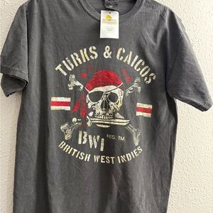 Men’s Graphic Gray and Red Short Sleeve Tee Size M